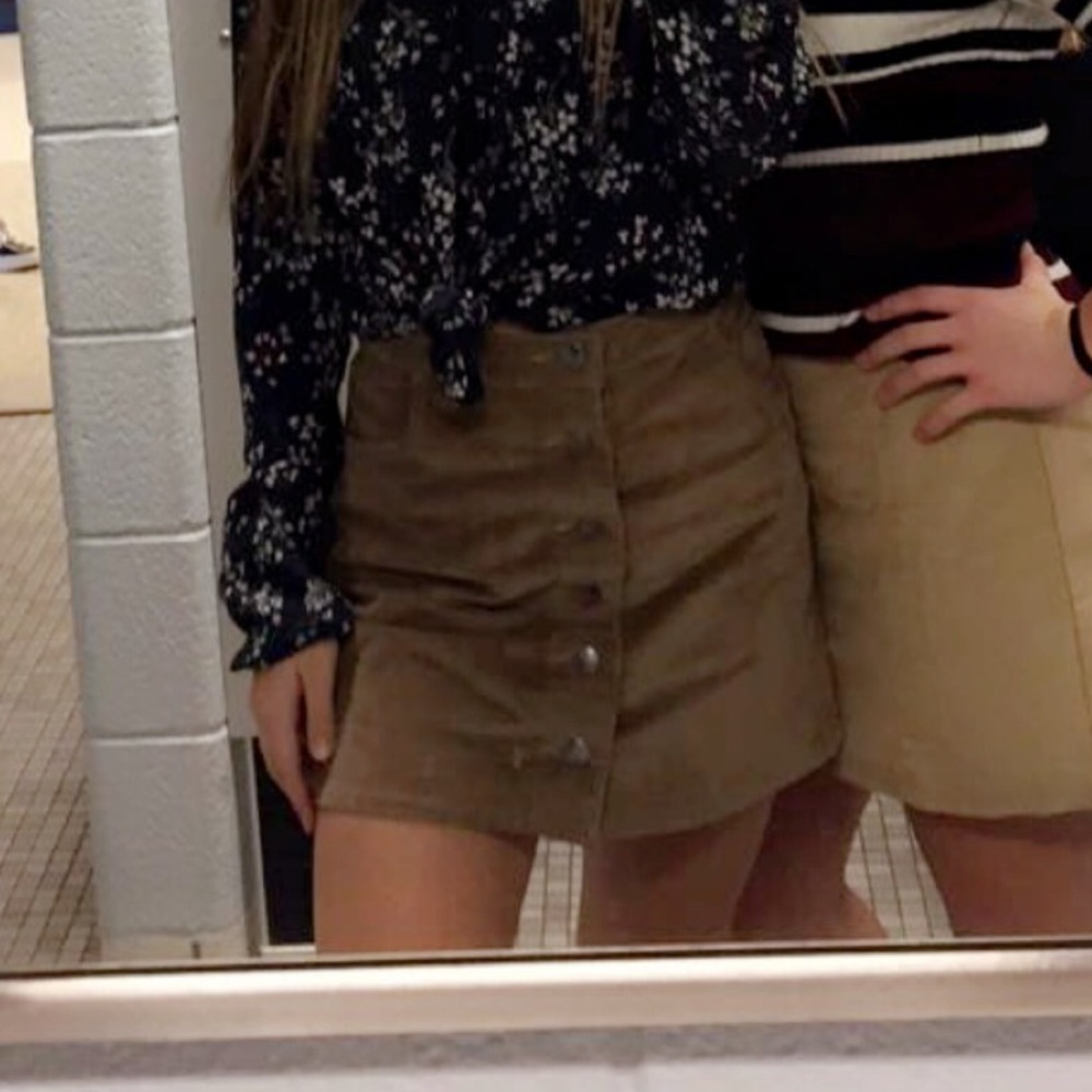 Button Up corduroy Skirt
